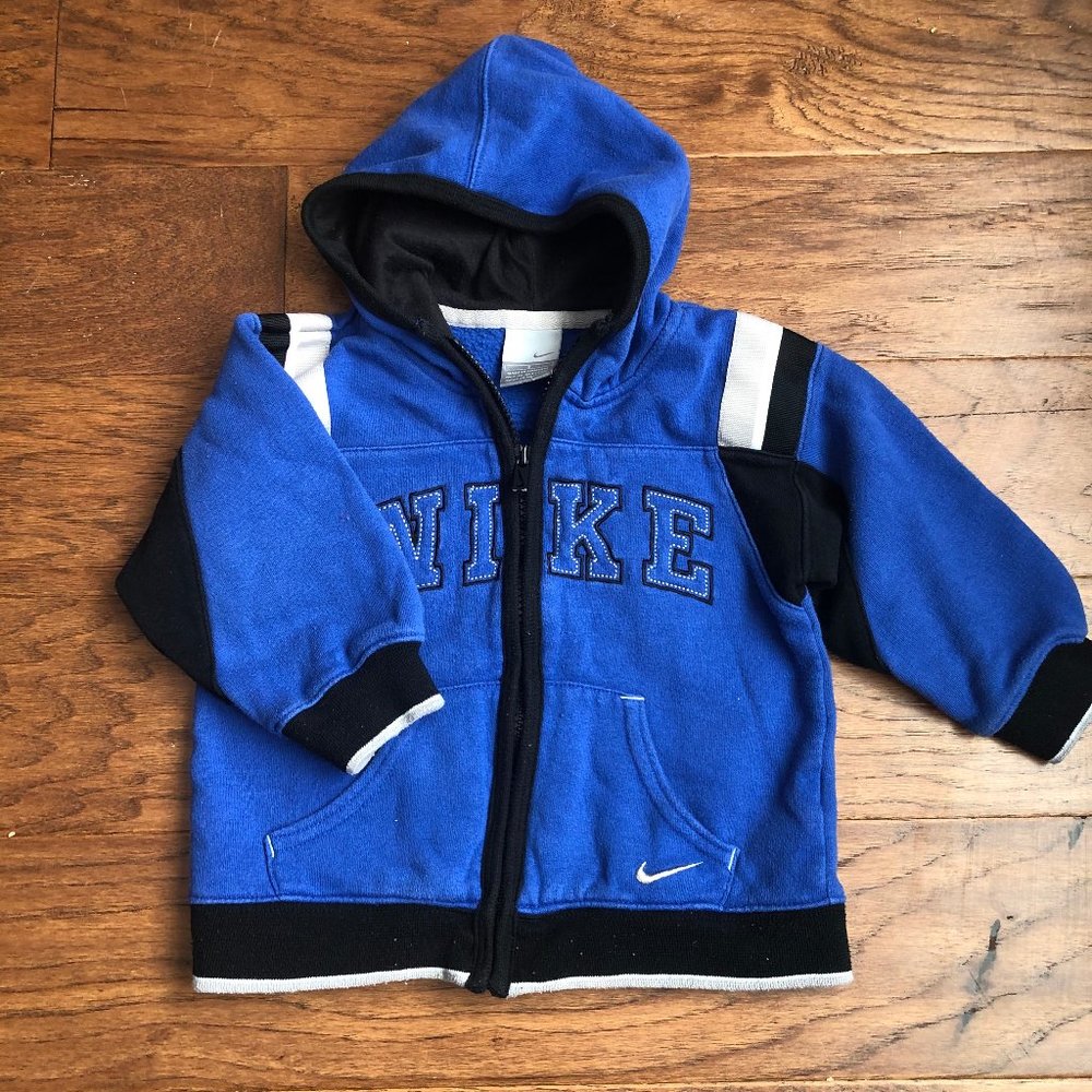 Nike Zip-up Sweatshirt Hoodie, Blue